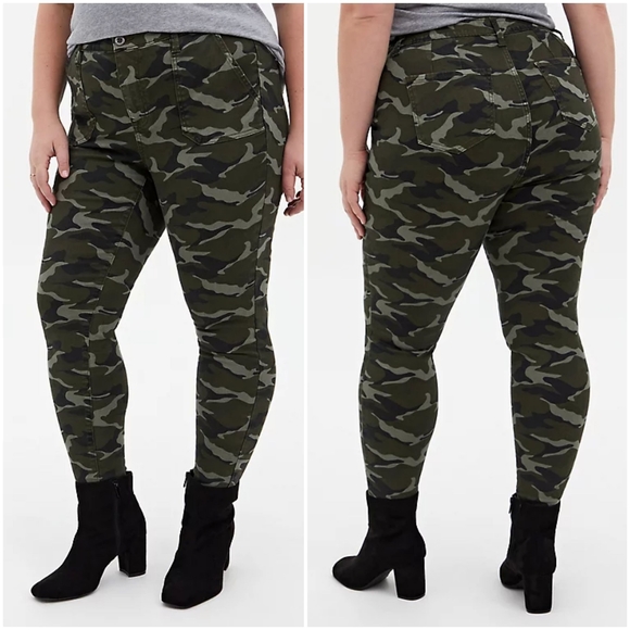 TORRID Camo Sky High Twill Skiinny Pant - Picture 8 of 8